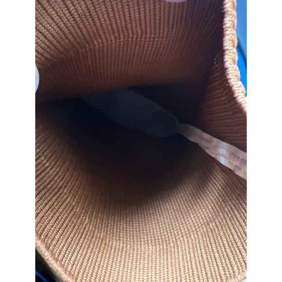 Cuccoo Slip On Stretch Square Toe 4” Heel Camel Color Sock Boots Size 9 1/2 - Picture 6 of 8